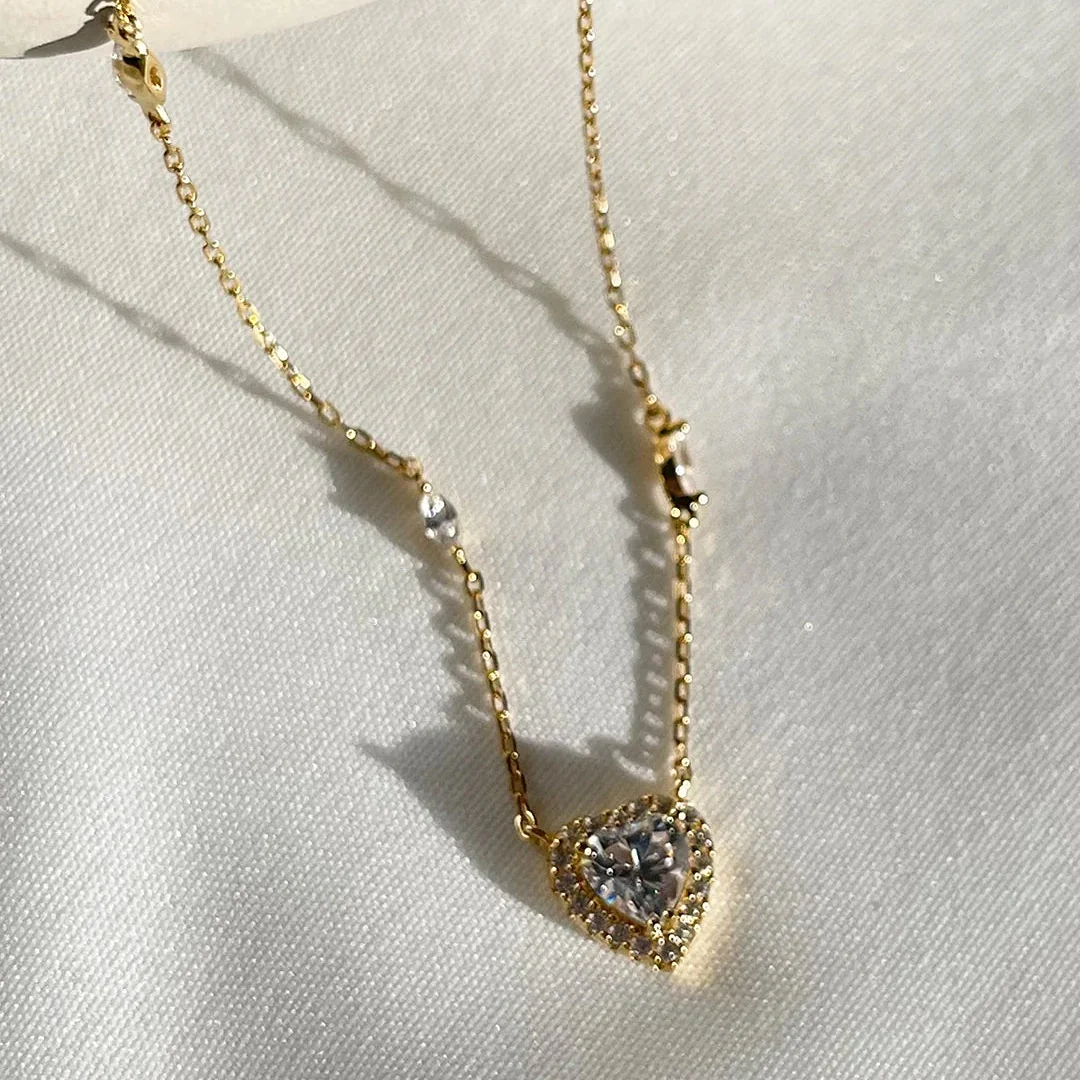Sweetheart zircon Gold Plating Necklace - Image 3