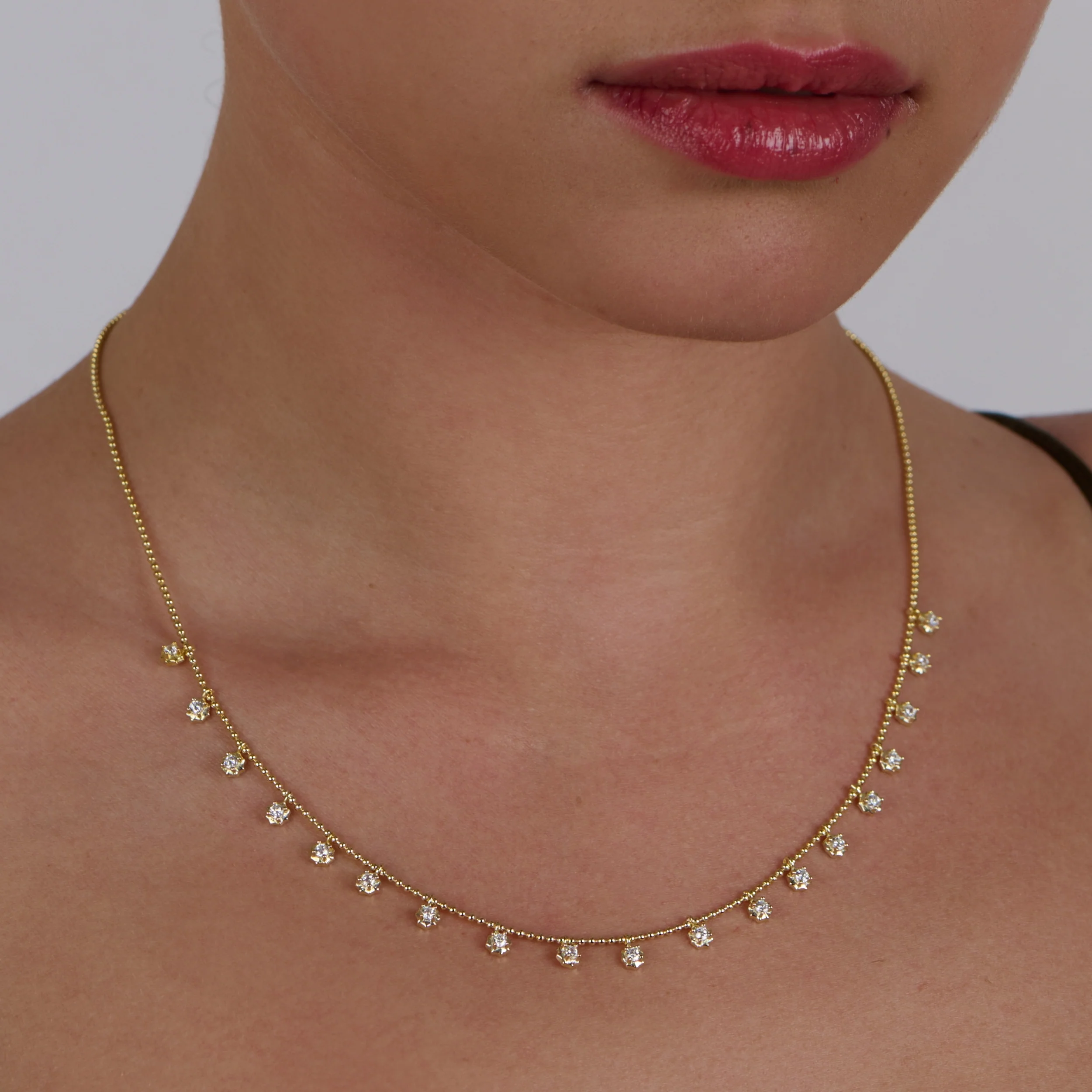 Jasmine White Zircon Necklace - Image 2