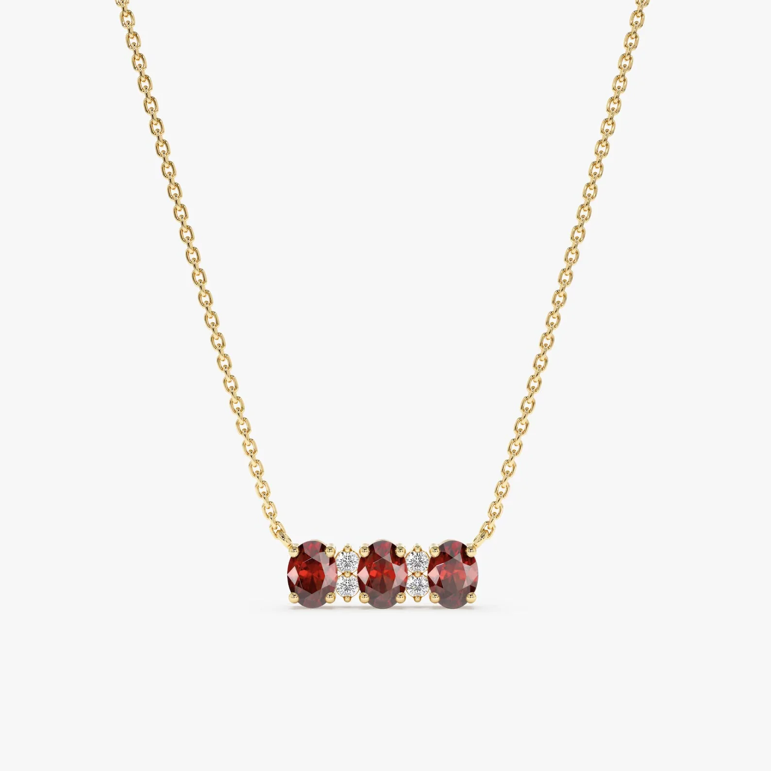 Judith Red Garnet Necklace - Image 3