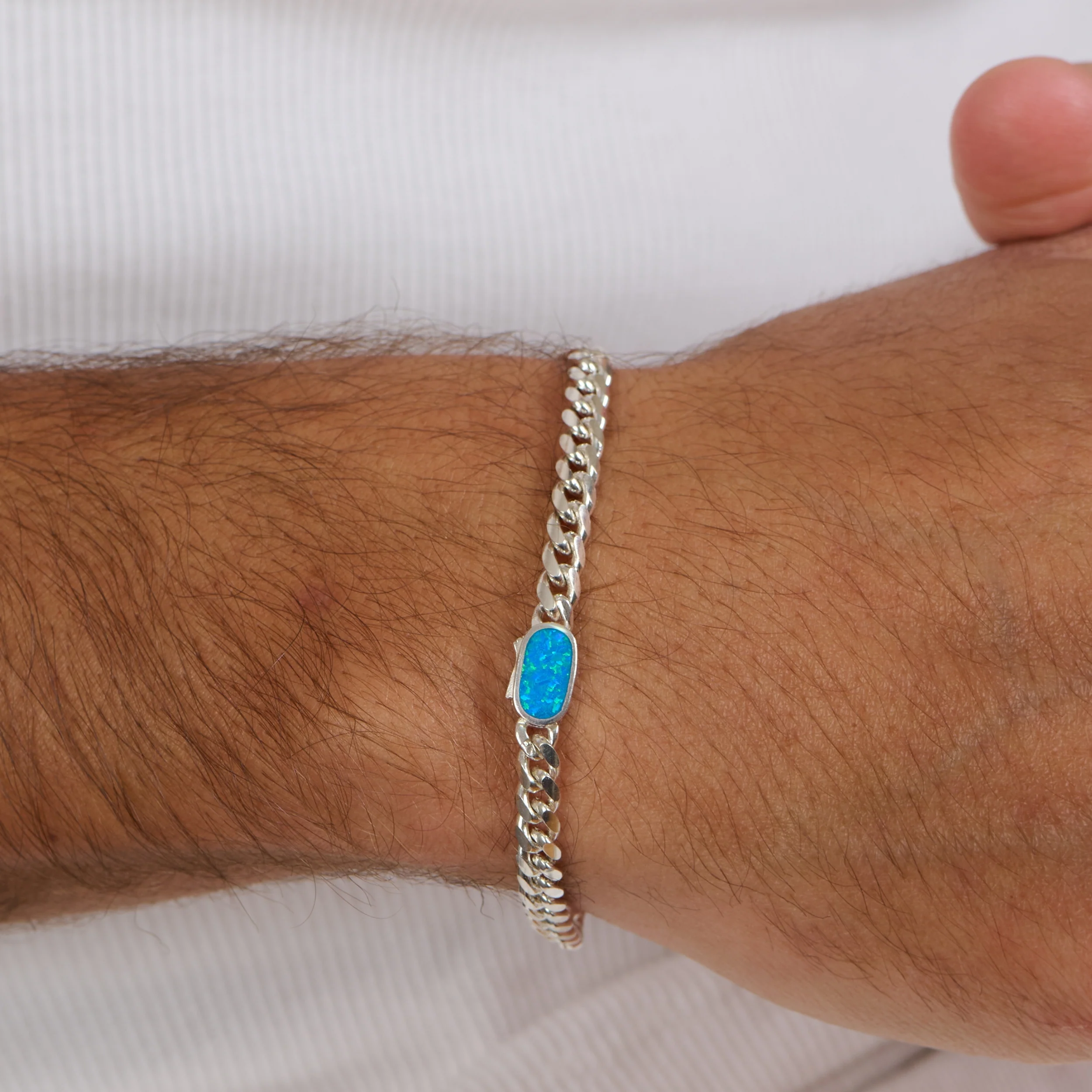 Sea Flame Opal Bracelet - Image 2