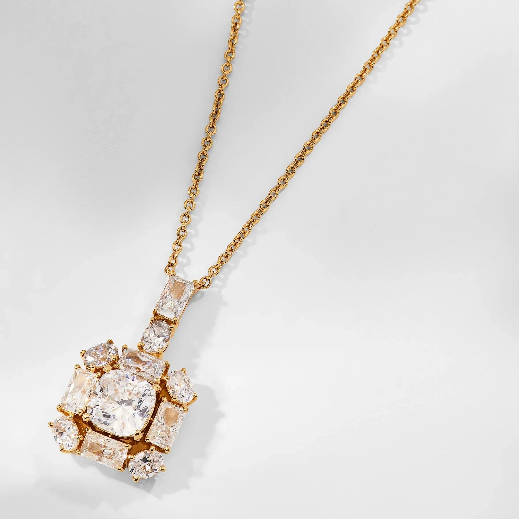 Radiance Halo Drop Necklace - Image 3
