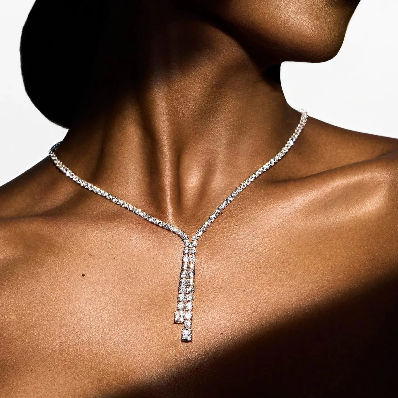 Lariat Tennis Necklace - Image 3