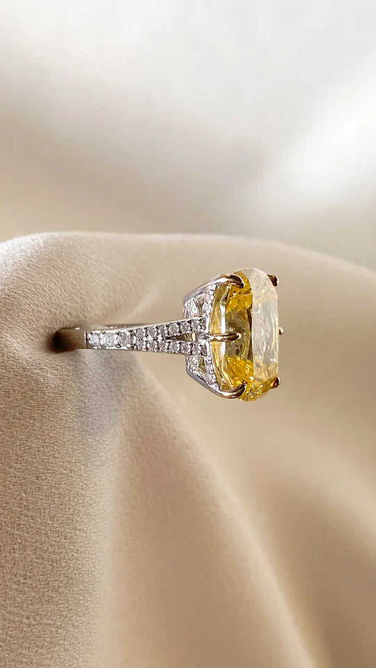Lemonade Yellow Zircon Ring - Image 2
