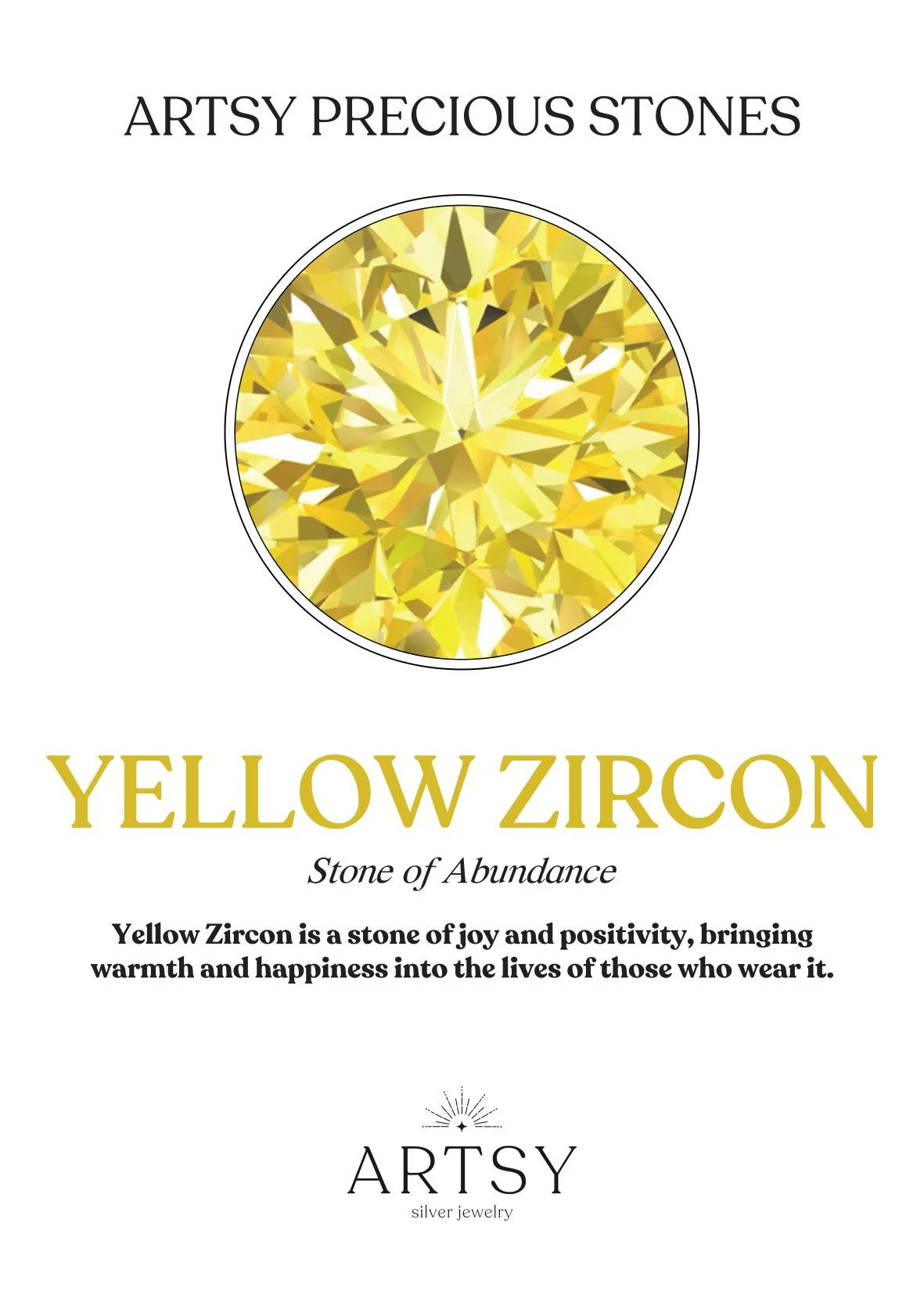 Canary Pear Yellow Zircon Ring - Image 6