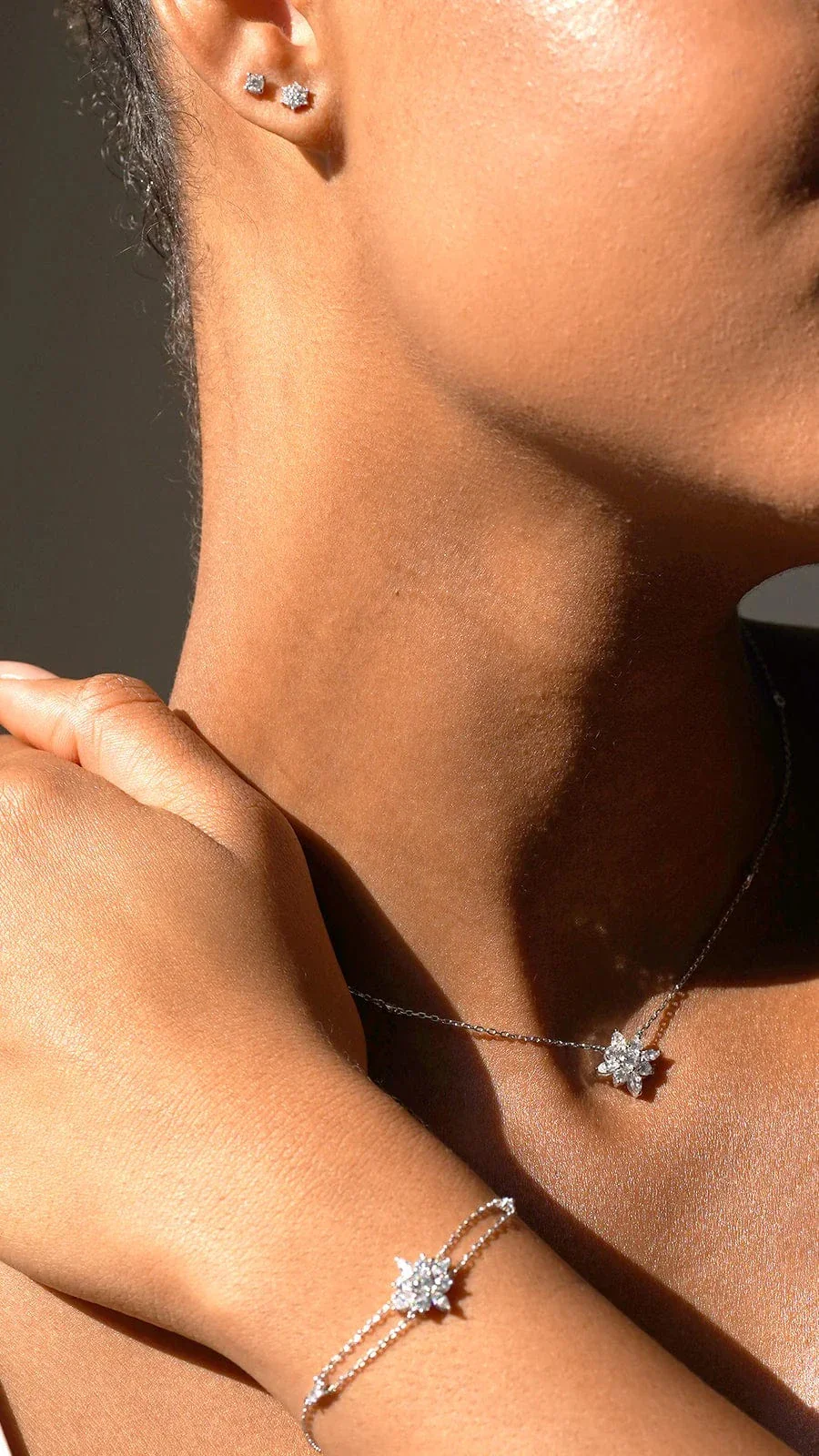 Lilly Zircon Rose Adjustable Bracelet - Image 5