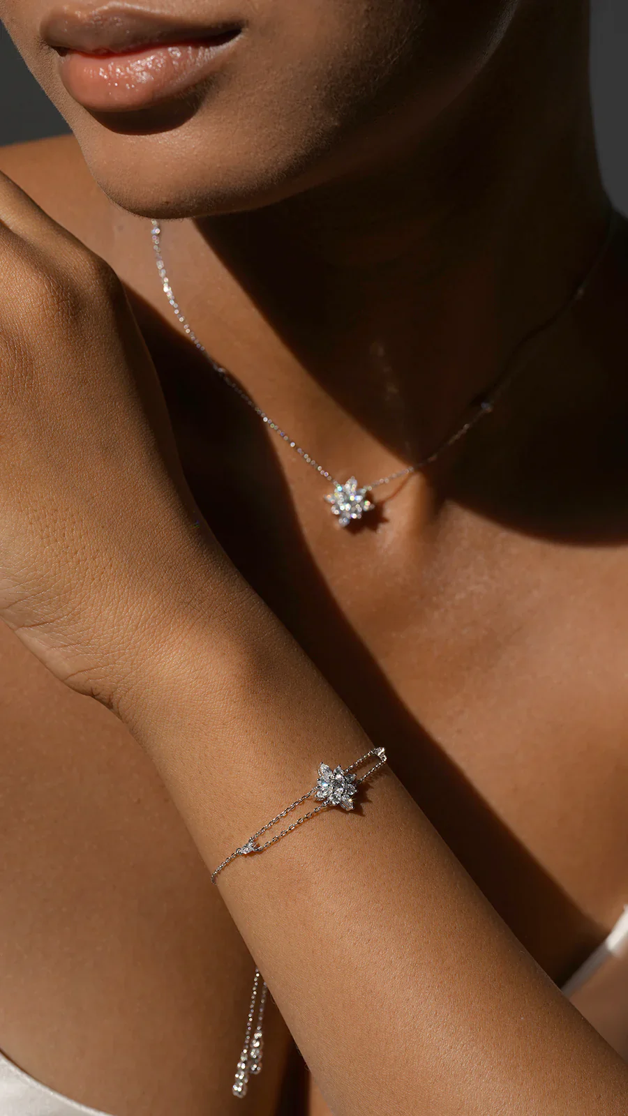 Lilly Zircon Rose Adjustable Bracelet - Image 7