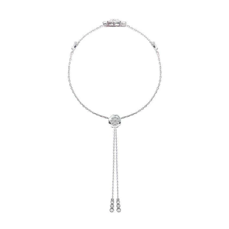 Lilly Zircon Rose Adjustable Bracelet - Image 9