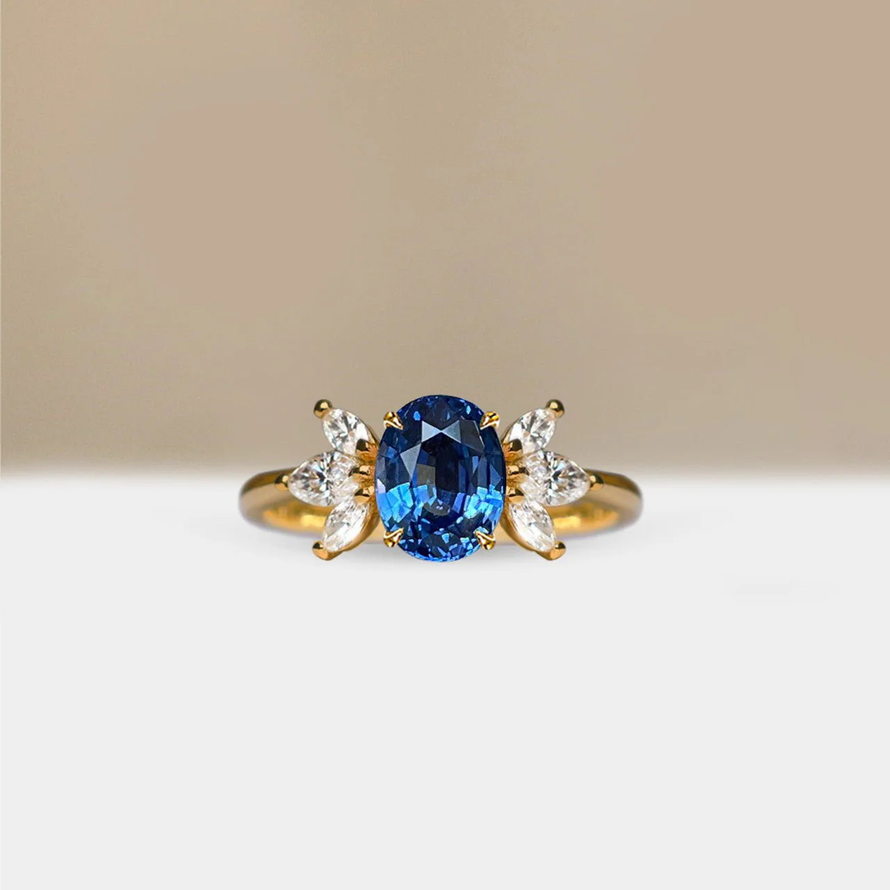 Little Angel Blue Sapphire Ring - Image 4