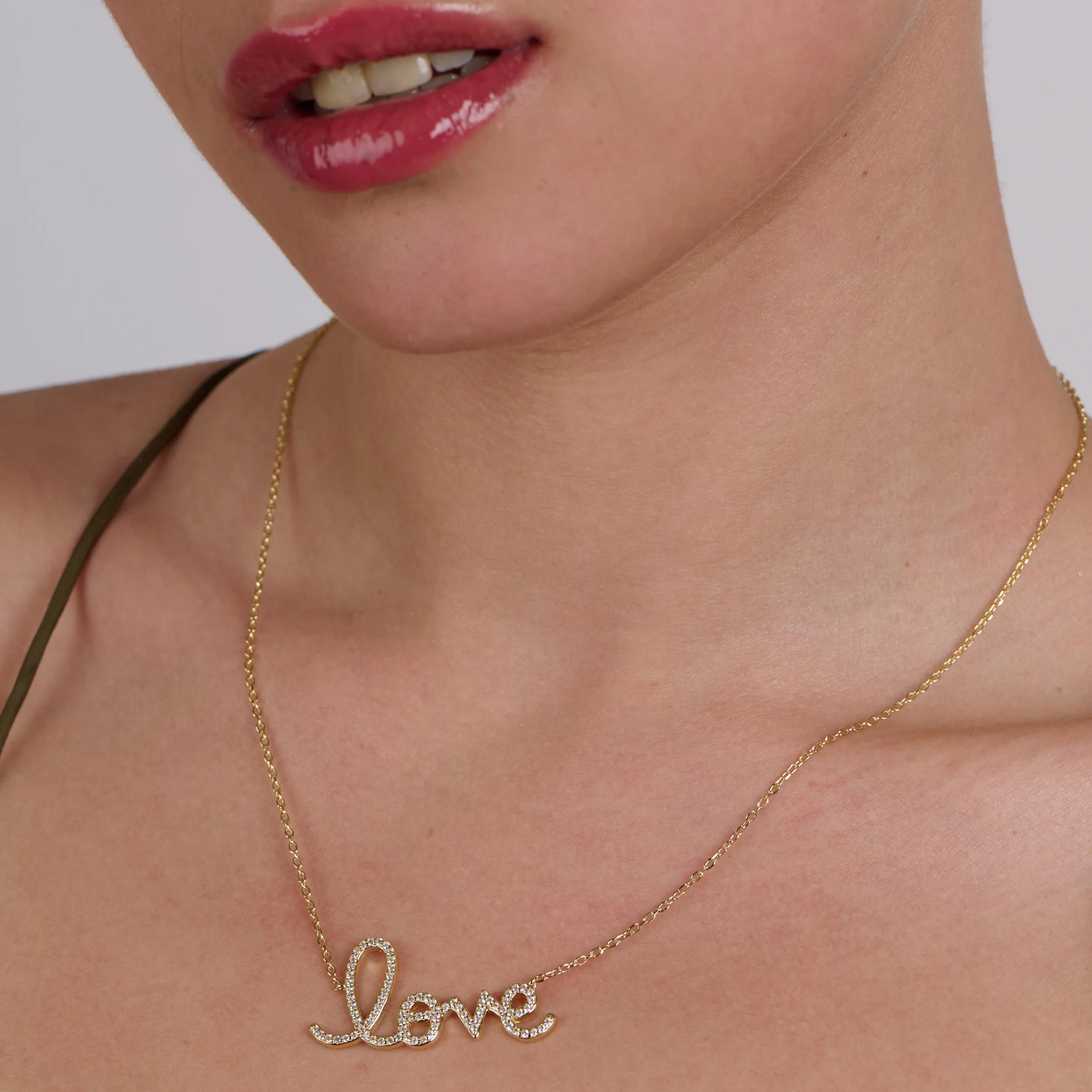 Love White Zircon Necklace - Image 2