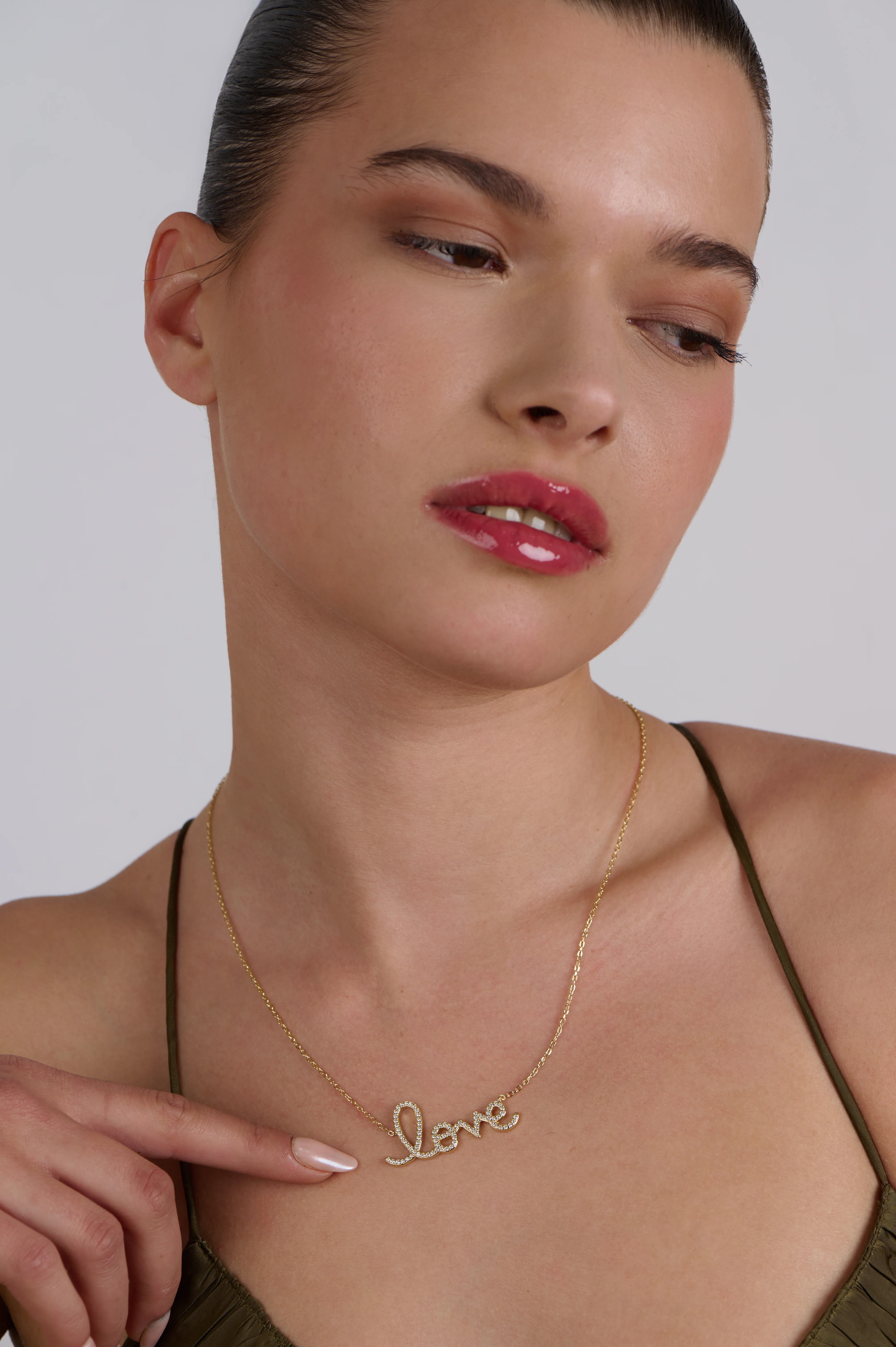 Love White Zircon Necklace - Image 3