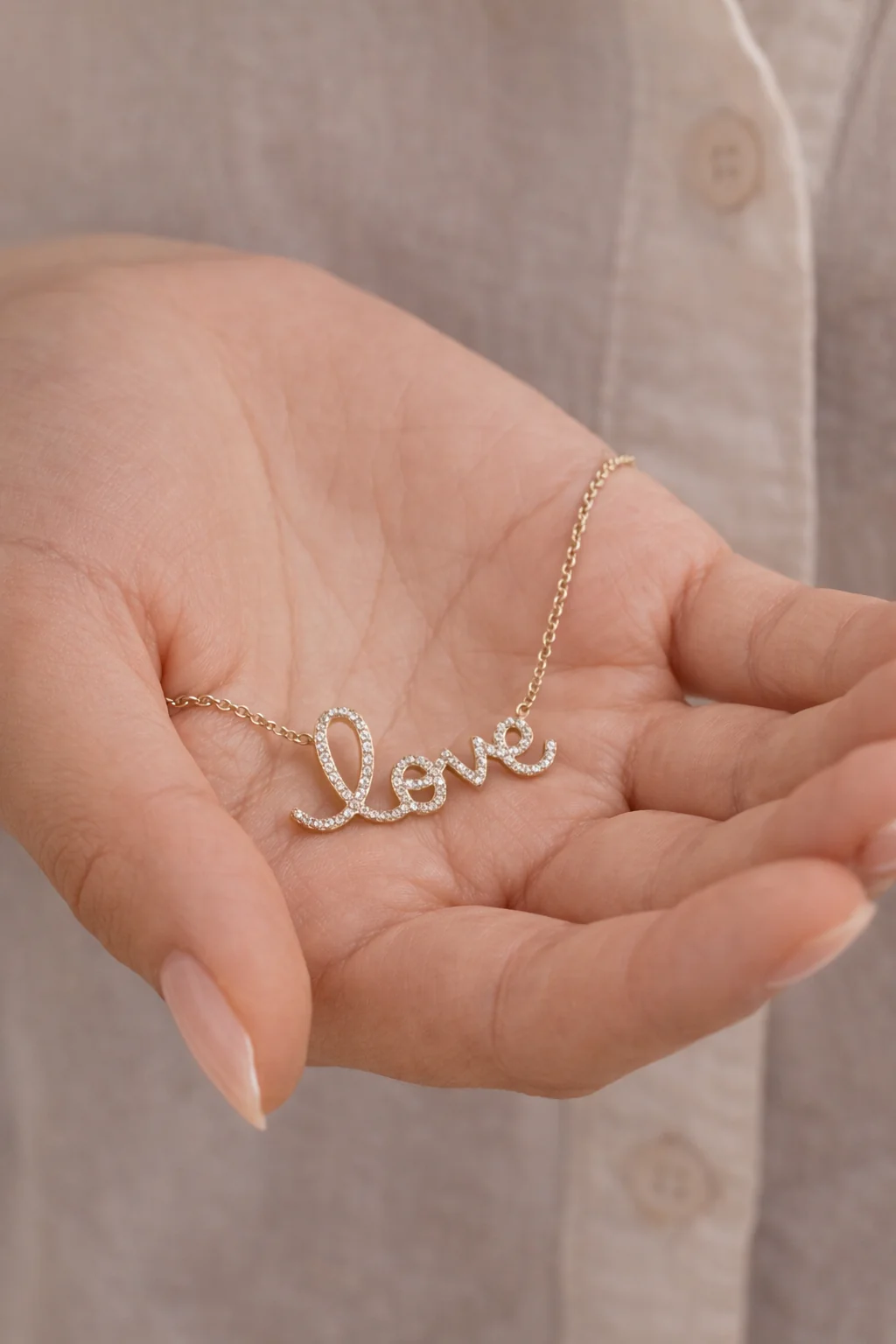 Love White Zircon Necklace - Image 4