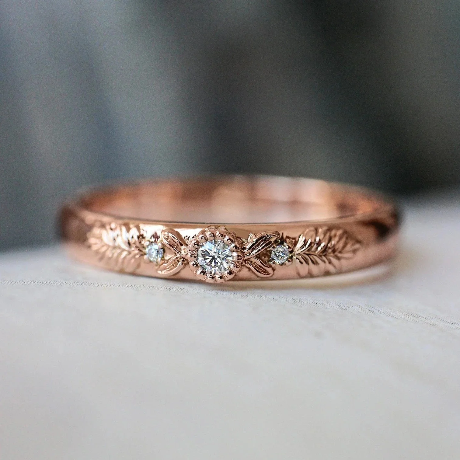 Soulmates Oath Zircon Band Rose Gold Plating - Image 3