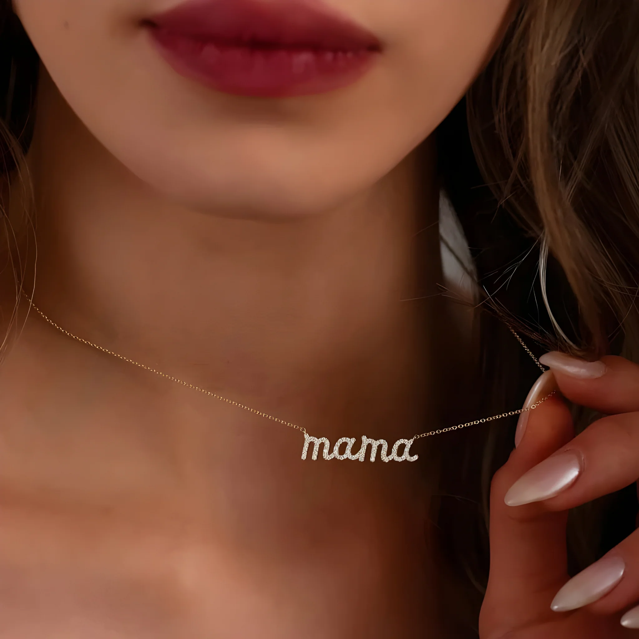 Mama Letter Necklace - Image 3