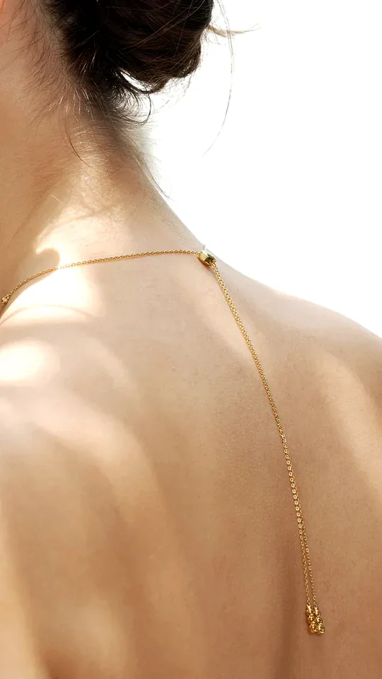 Marquise And Round Stones Adjustable Necklace - Image 13
