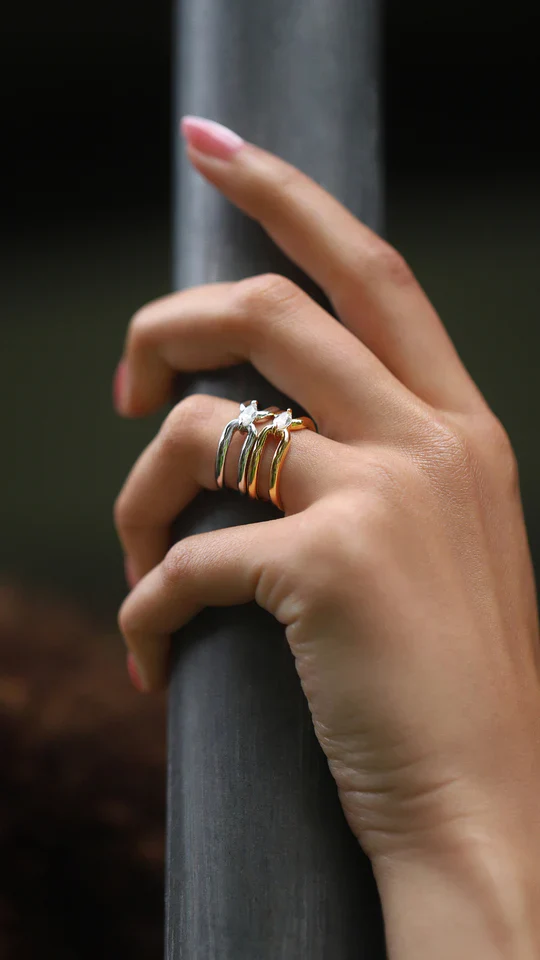 Your Timeless Zircon Gem Ring Gold Plating - Image 5