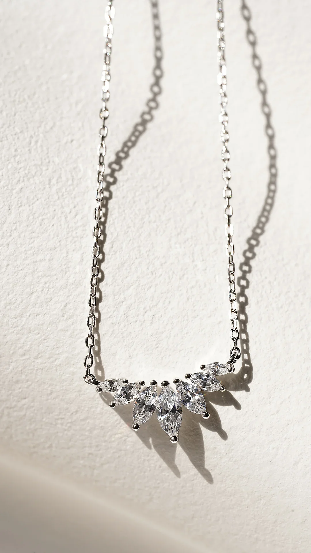 Marquise Silver Necklace - Image 5