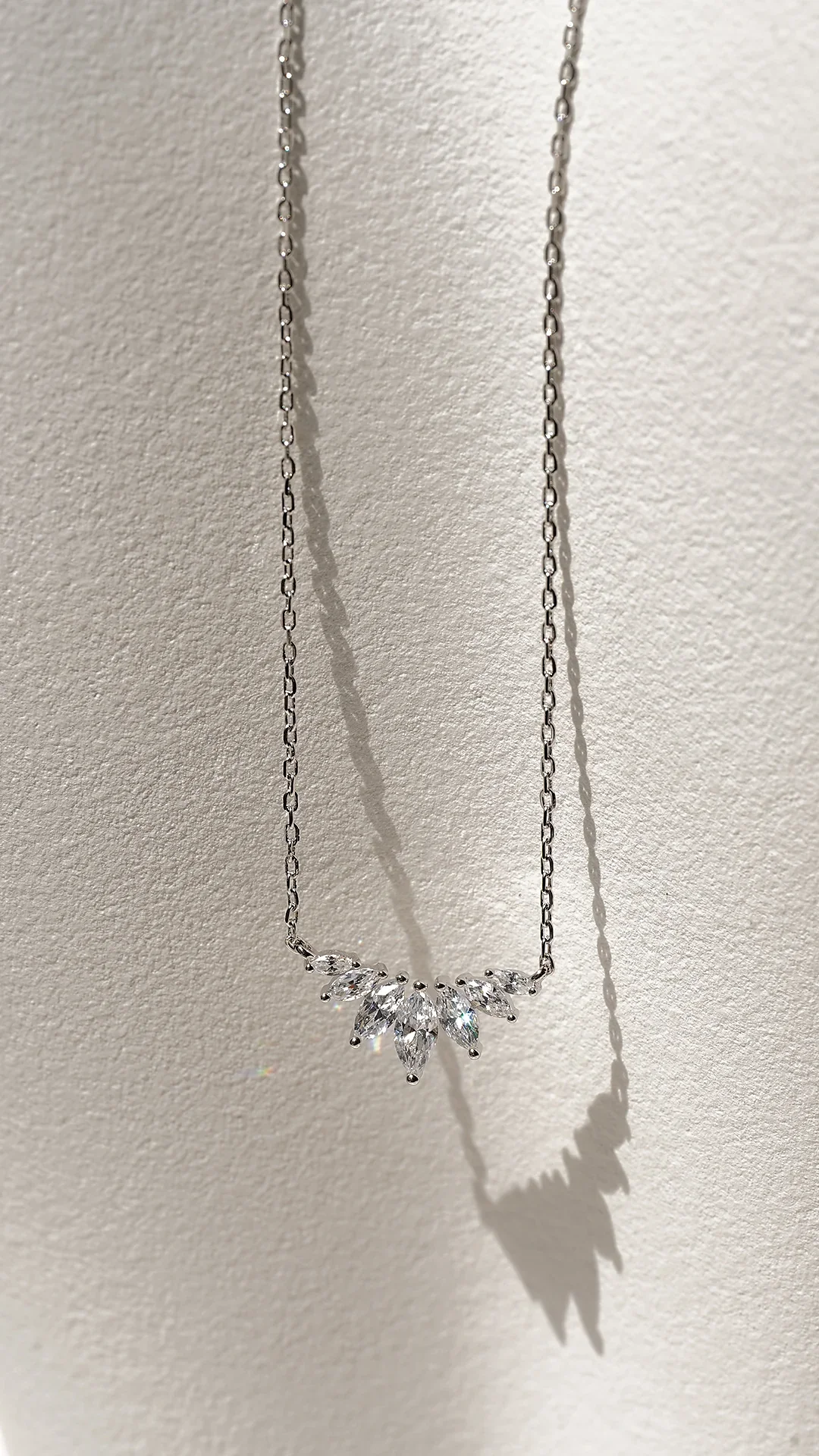 Marquise Silver Necklace - Image 7