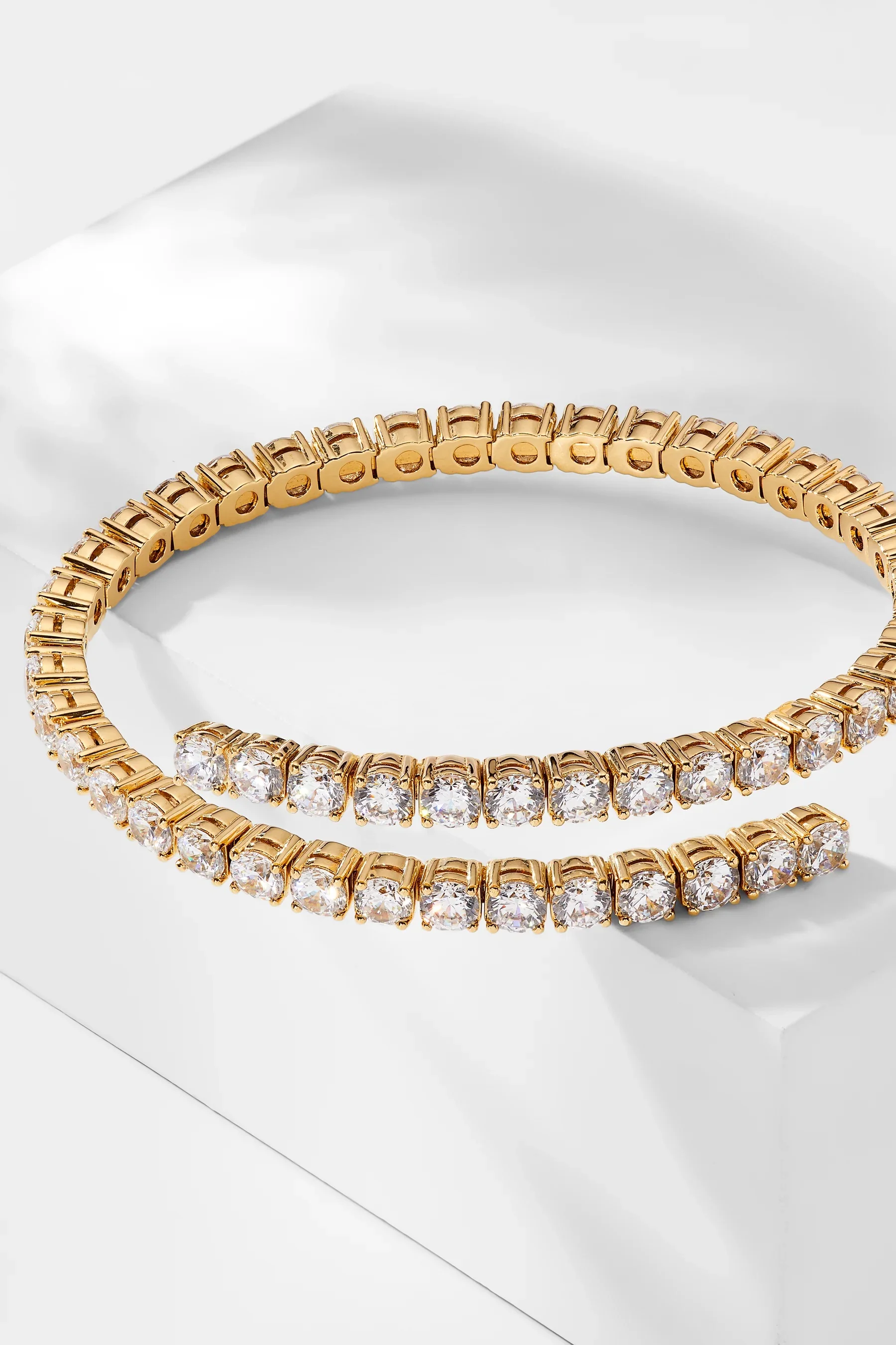Adjustable 4mm Tennis Bangle - Image 3