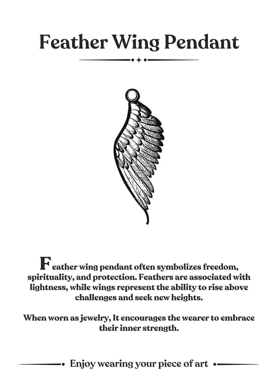 Feather Wing Pendant - Image 4