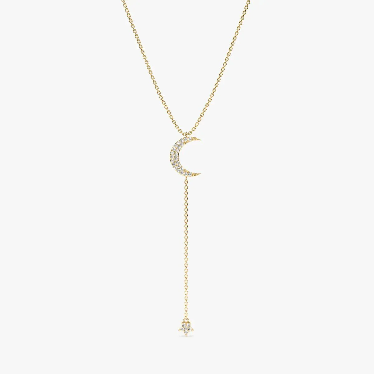 Moon And Stars Lariat Necklace - Image 3
