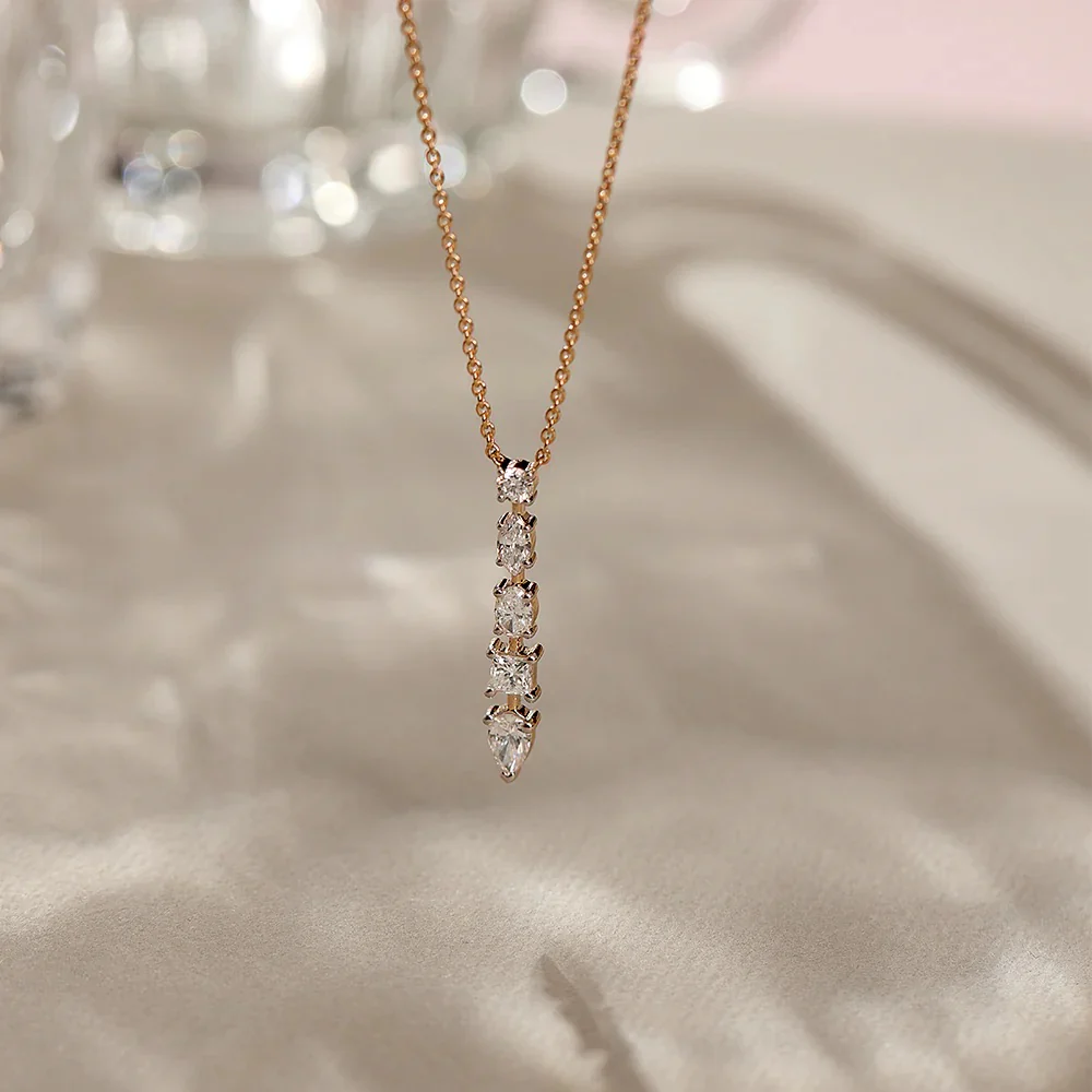 Golden Glow Zircon Necklace - Image 5