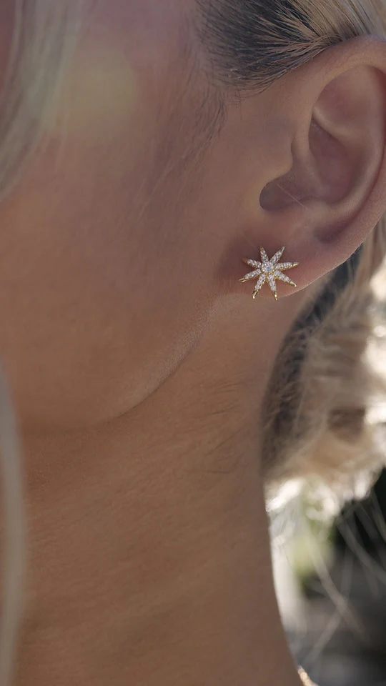 North Star Studs Gold Plating - Image 2