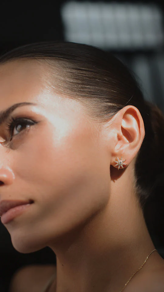 North Star Studs Gold Plating - Image 3