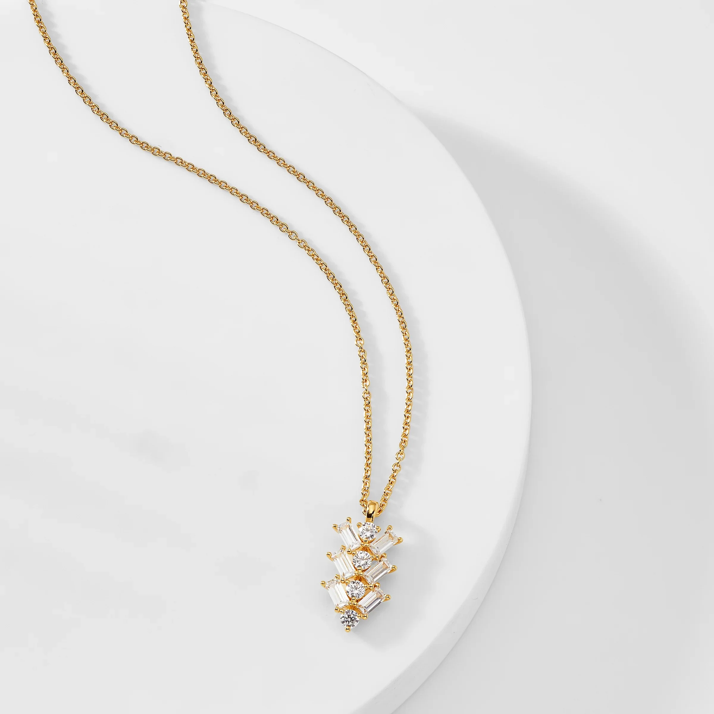Taylor Baguette Necklace - Image 2