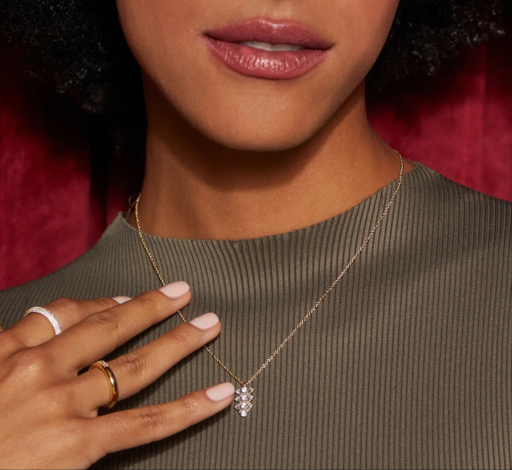 Taylor Baguette Necklace - Image 3