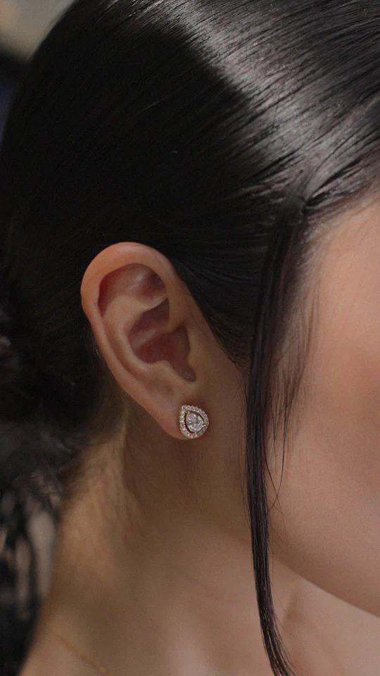 Swan Lake Gold Plated Earrings