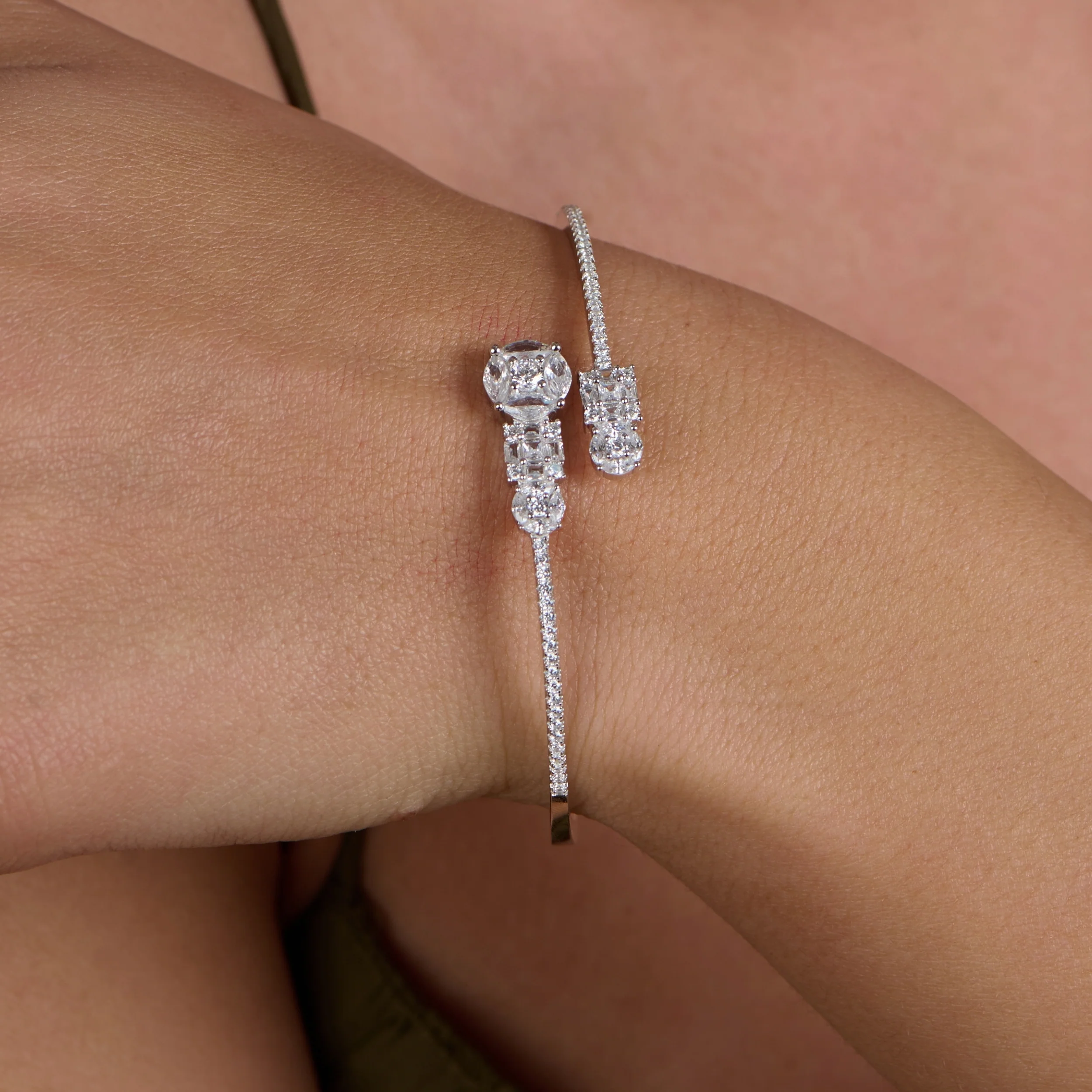 Pear Open Cuff Bracelet - Image 2