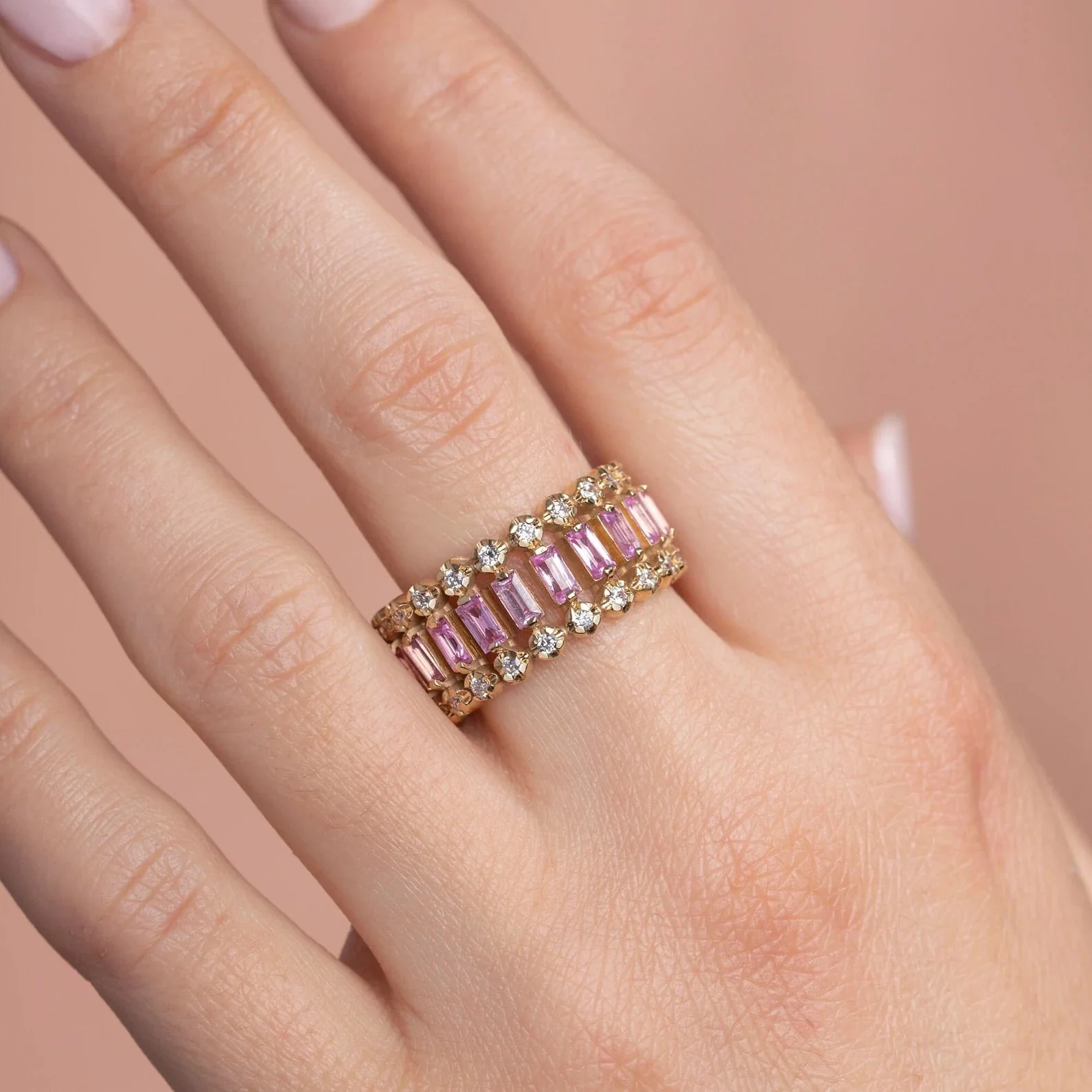 Eternity Pink Ring - Image 2