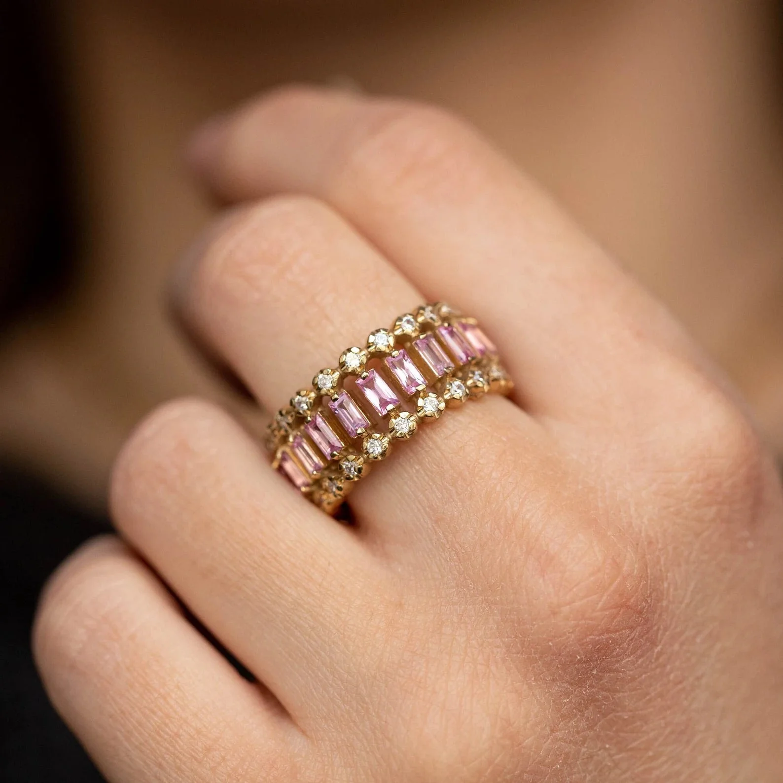 Eternity Pink Ring - Image 3