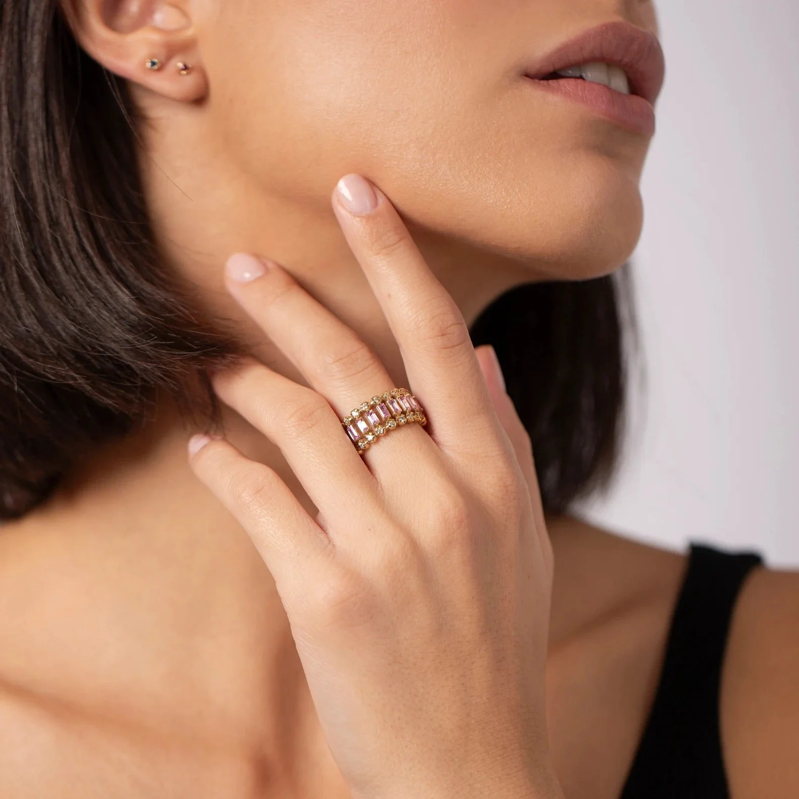 Eternity Pink Ring - Image 4