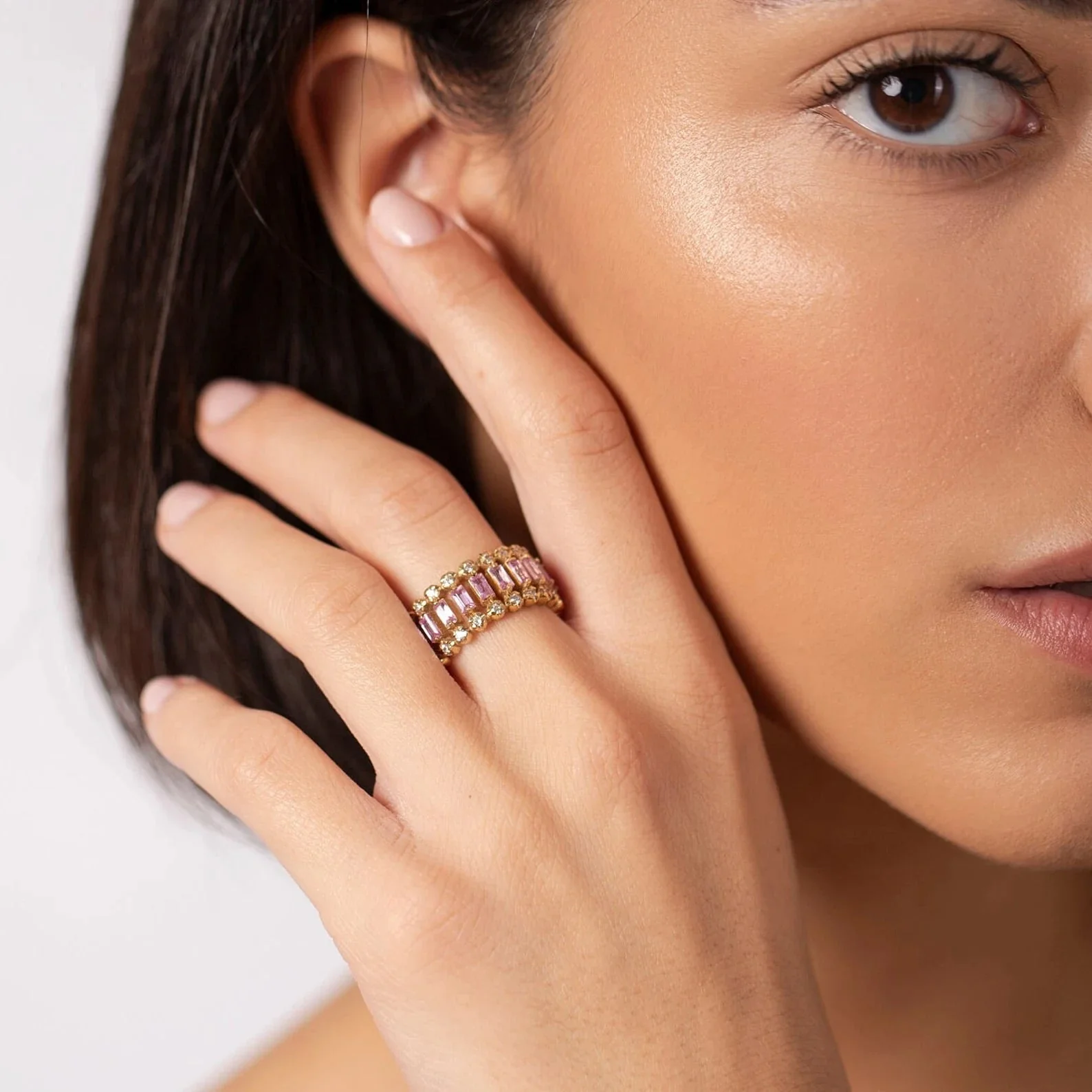 Eternity Pink Ring - Image 5