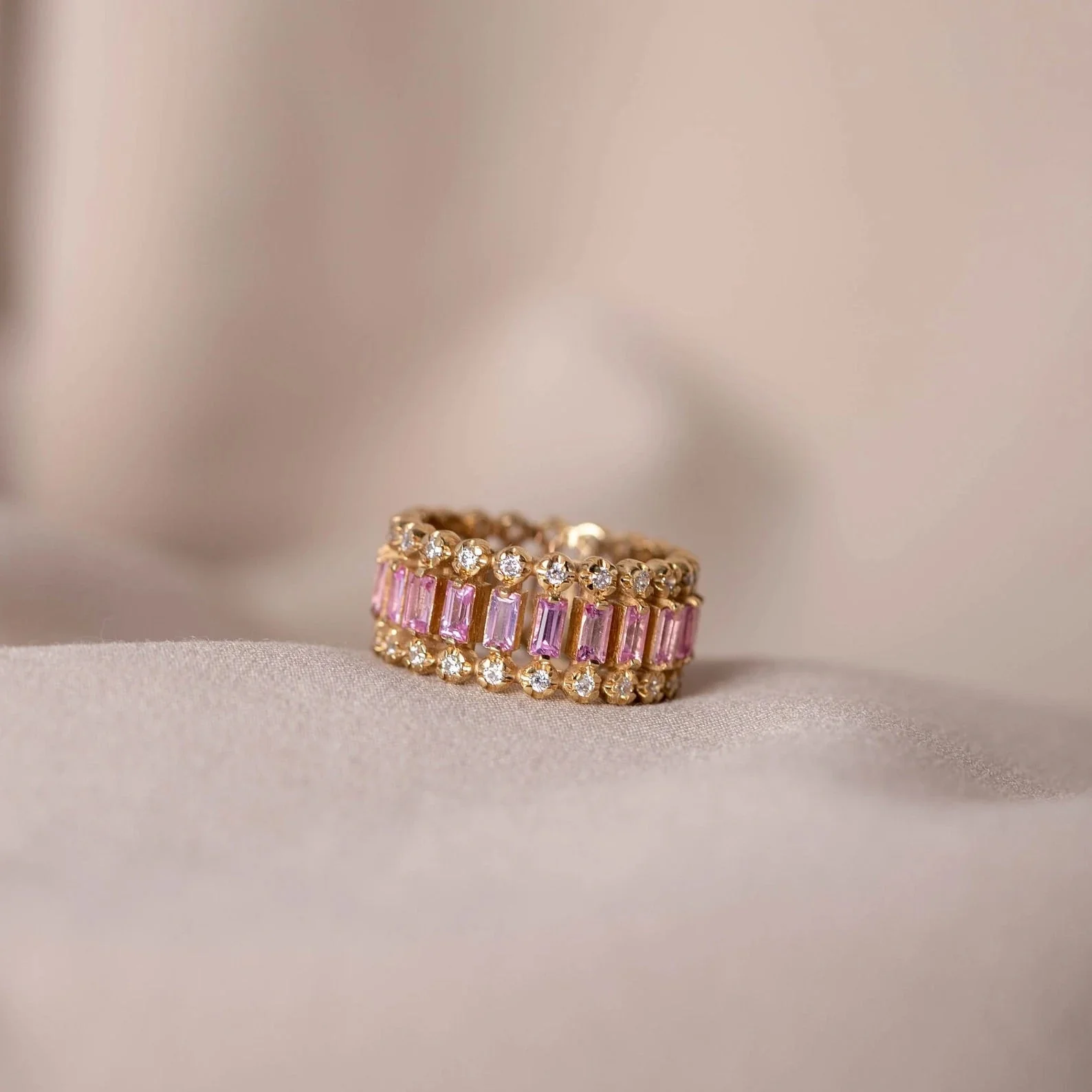Eternity Pink Ring - Image 9