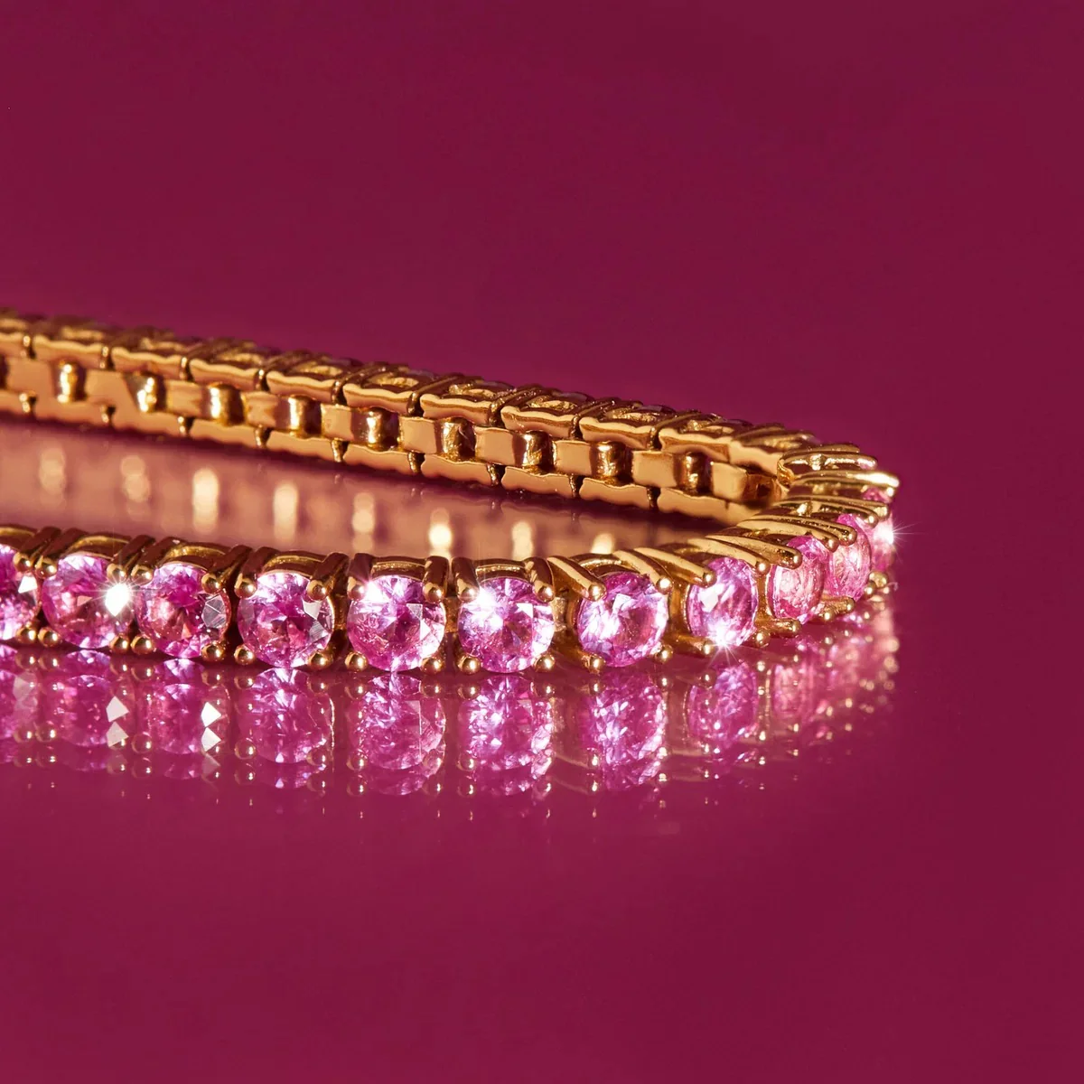 Pink Tennis Bracelet - Image 5