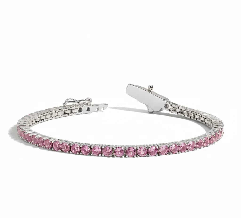 Pink Tennis Bracelet - Image 9