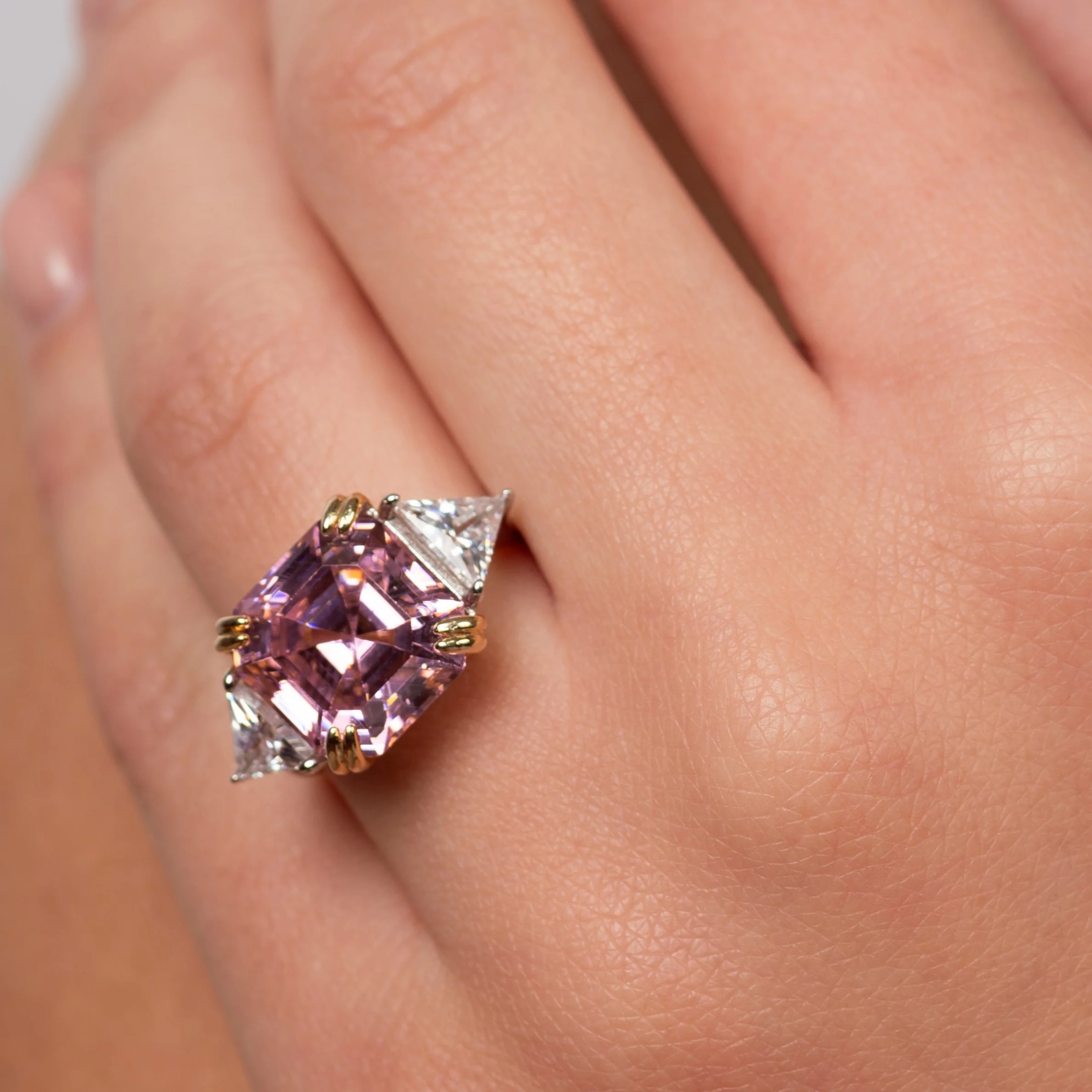 Pink Zircon Stone Ring - Image 5