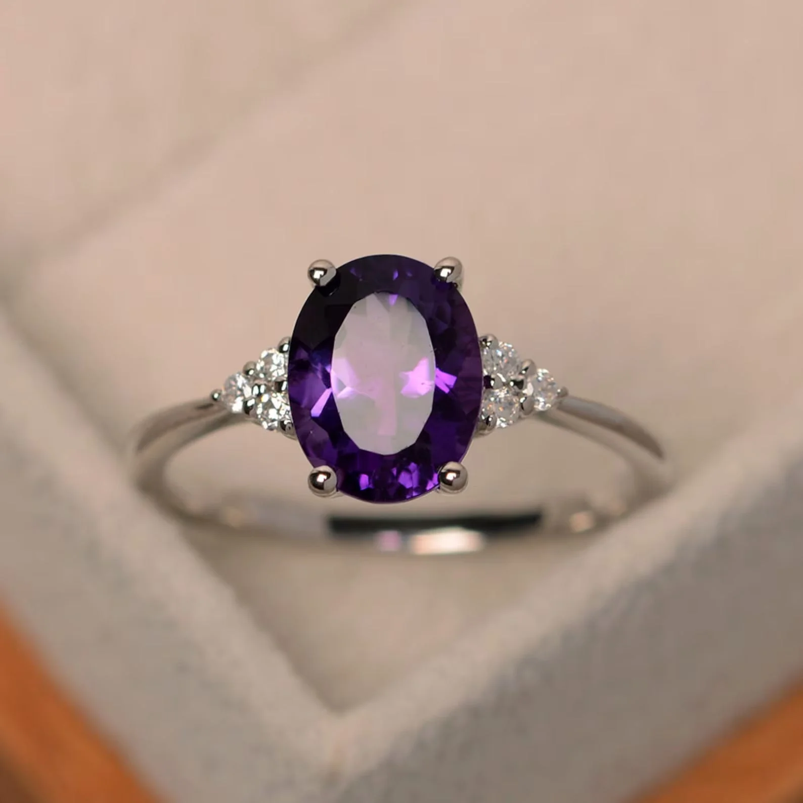Promise Amethyst Ring - Image 3