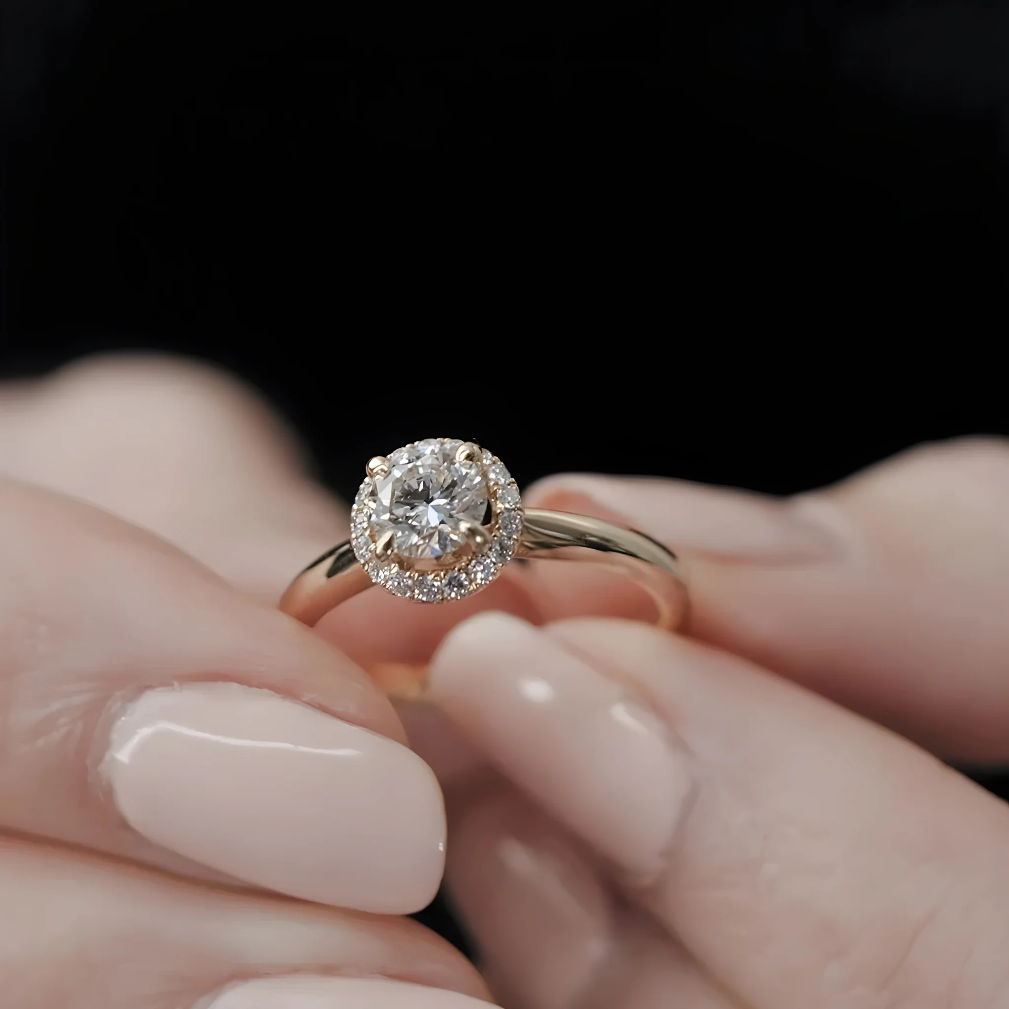 Promise Fancy Zircon Stone Gold Plated Ring
