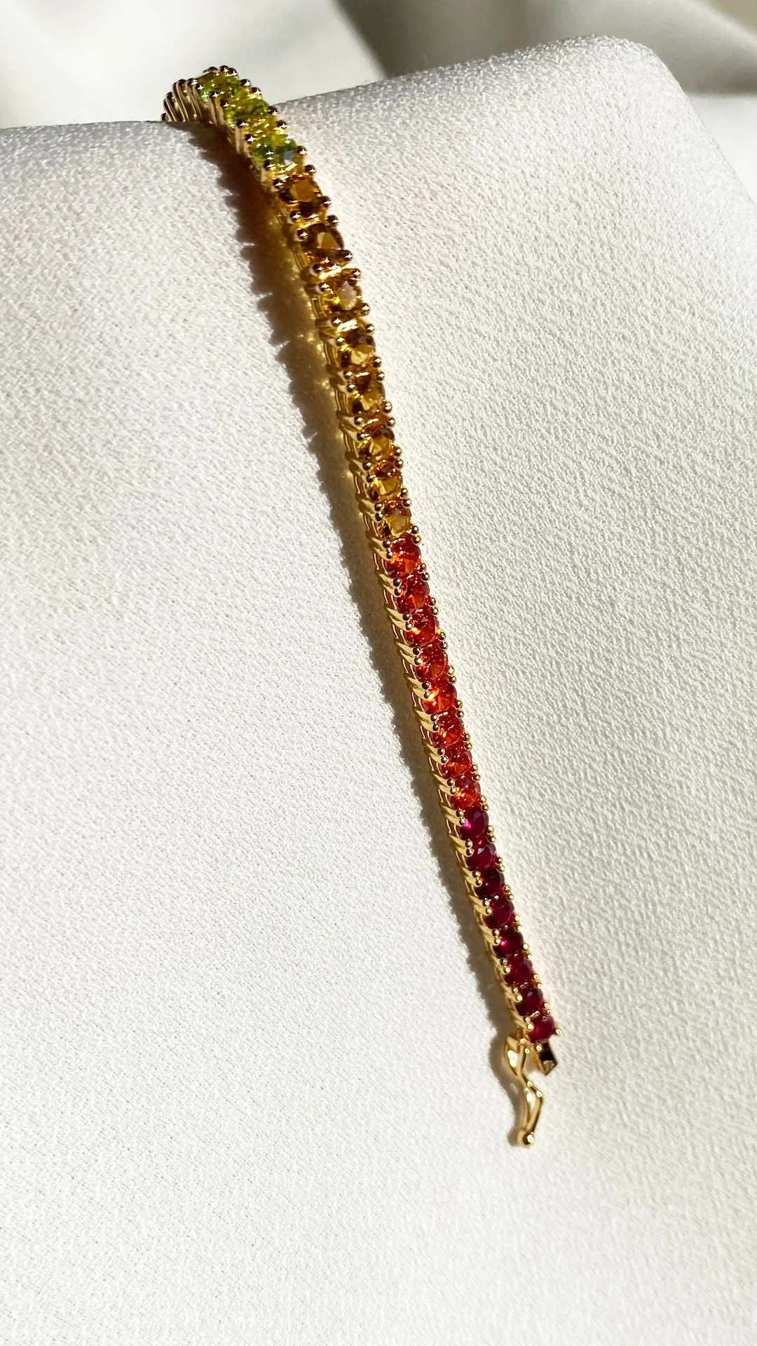 Colorful Stones Tennis Bracelet 3mm - Image 5
