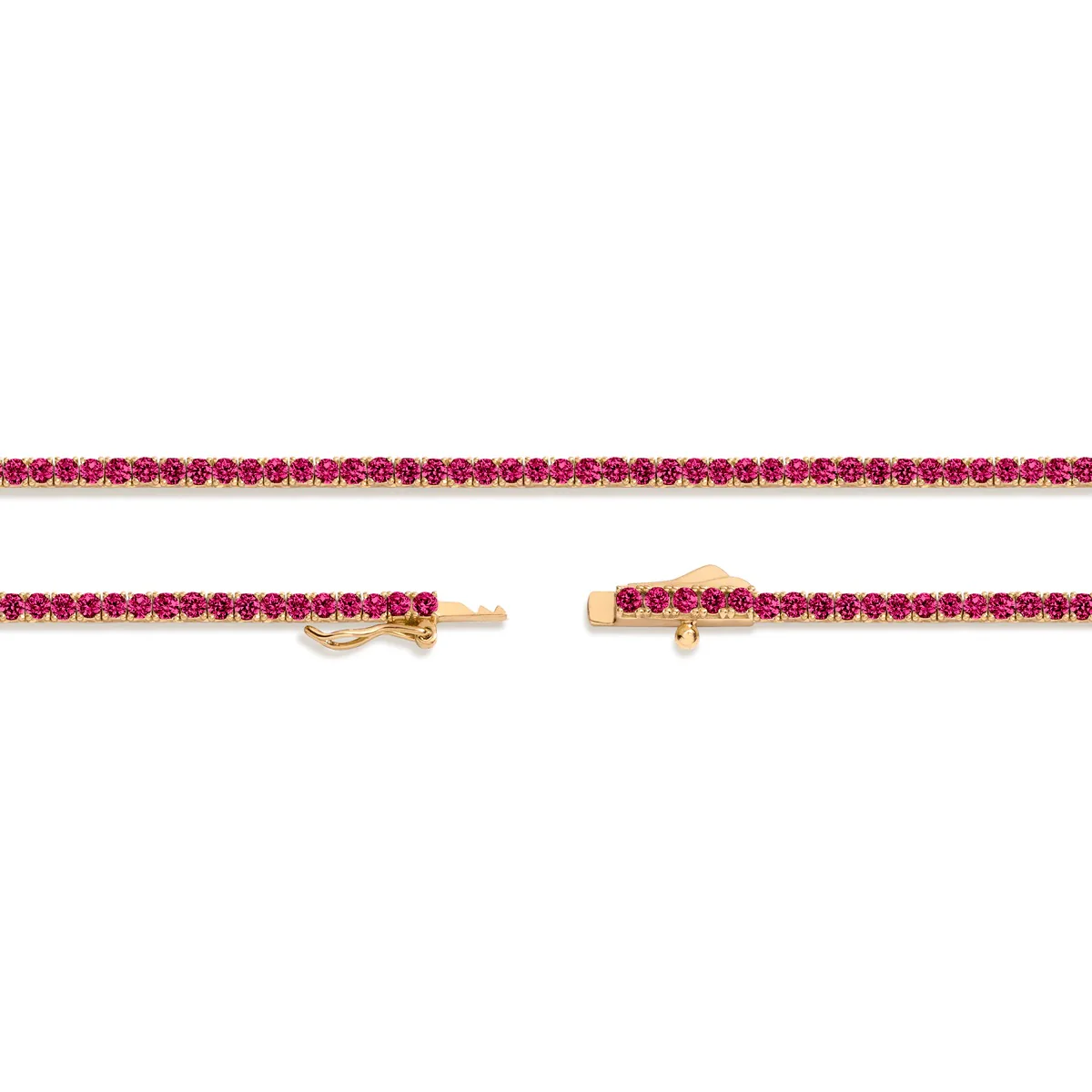 Scarlet Ruby Tennis Necklace - Image 3