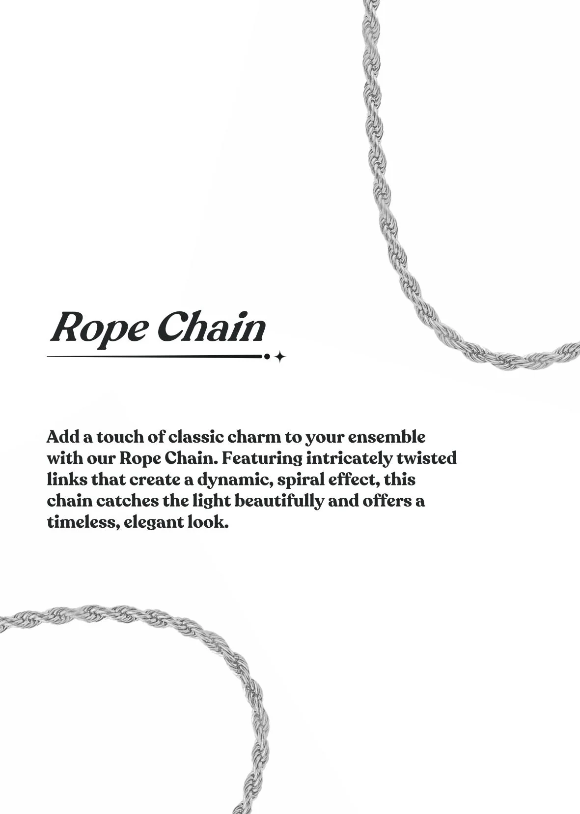 Rope Chain Silver - Image 9