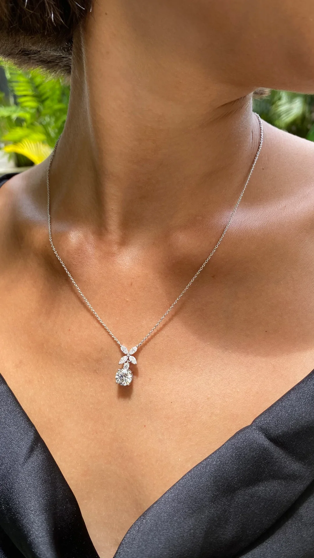 Classic Solitaire Zircon Necklace - Image 2