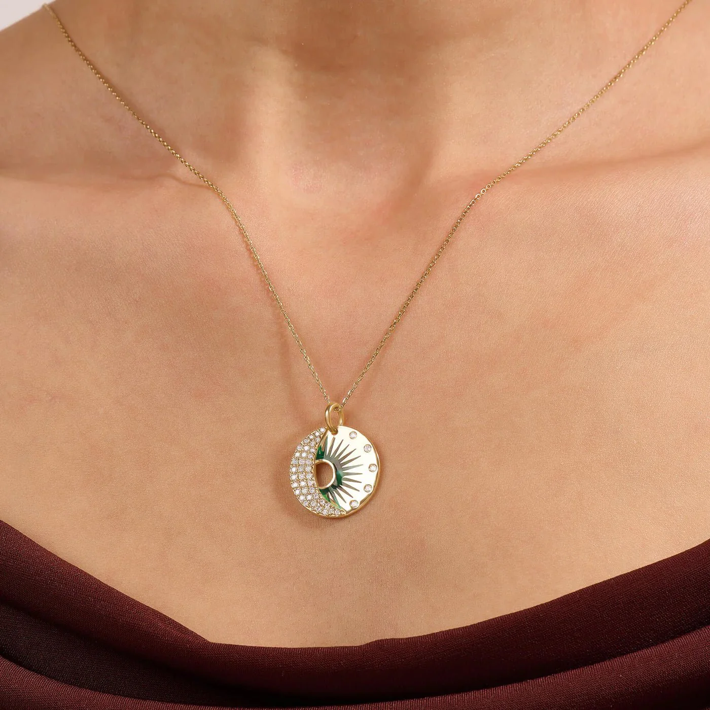 Shine On Enamel Necklace - Image 3