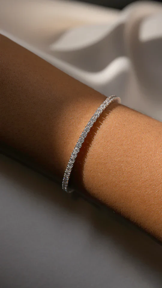 3mm Tennis Bracelet Silver - Image 3