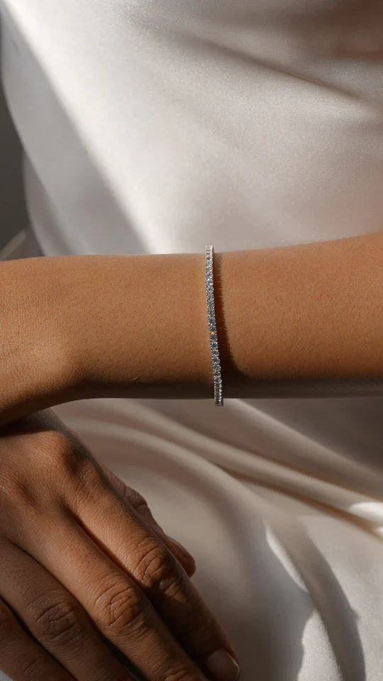 3mm Tennis Bracelet Silver - Image 5