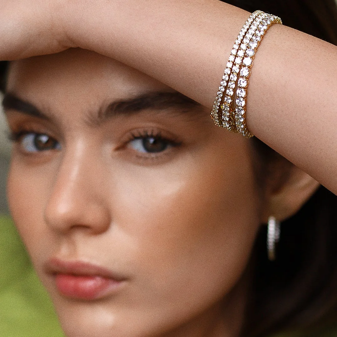 5mm Tennis Bracelet Silver - Image 4