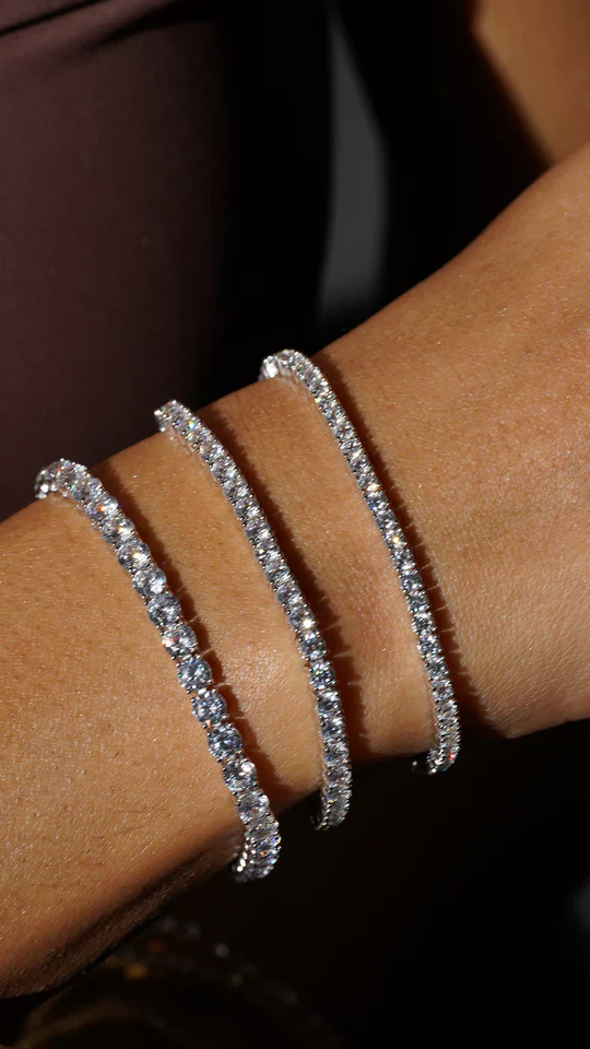 5mm Tennis Bracelet Silver - Image 5